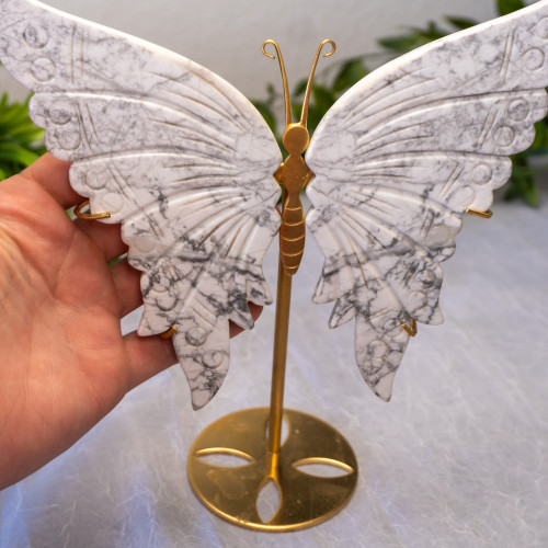 Howlite Large Butterfly