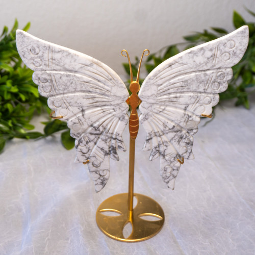 Howlite Large Butterfly