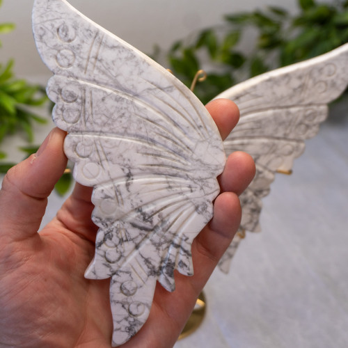 Howlite Large Butterfly