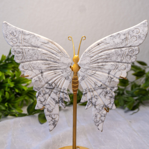 Howlite Large Butterfly