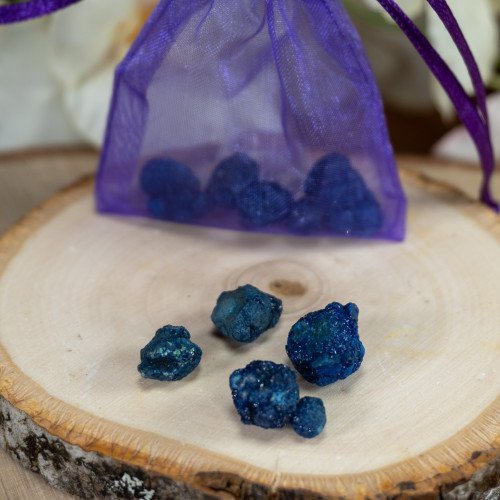 Small Druzy Azurite Blueberries