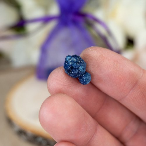 Small Druzy Azurite Blueberries