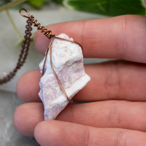 Raw Kunzite Wire Wrap #2