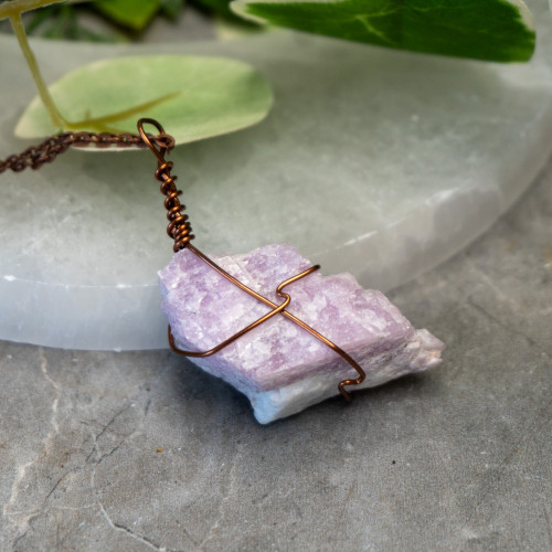 Raw Kunzite Wire Wrap #2