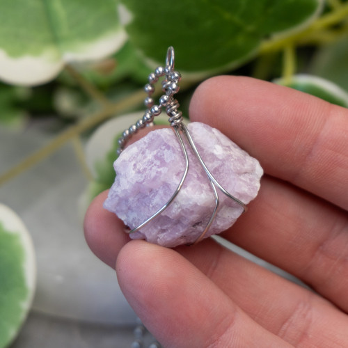 Raw Kunzite Wire Wrap #1