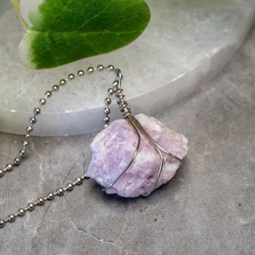 Raw Kunzite Wire Wrap #1