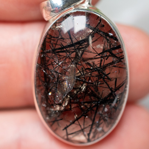Tourmalinated Quartz Pendant #1