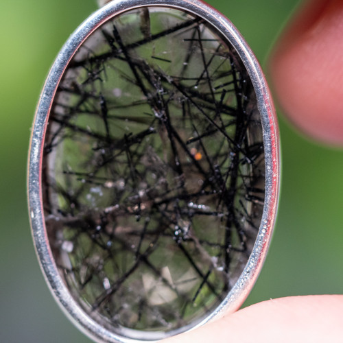 Tourmalinated Quartz Pendant #1