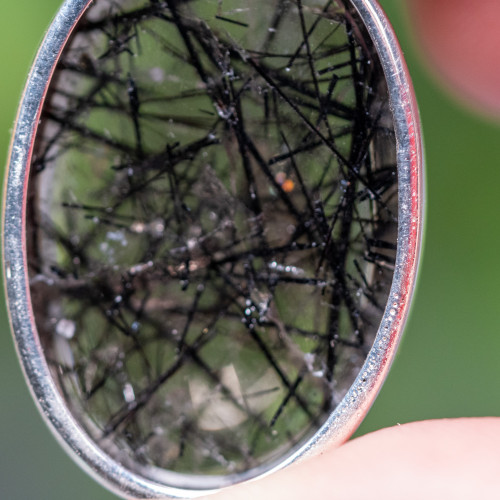 Tourmalinated Quartz Pendant #1