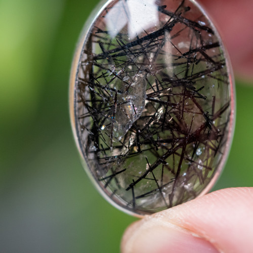 Tourmalinated Quartz Pendant #1