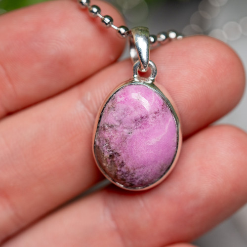 Cobaltoan Calcite Pendant #1