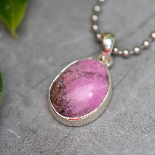 Cobaltoan Calcite Pendant #1