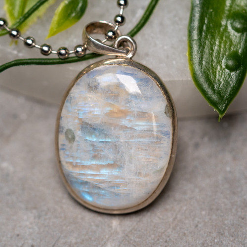 Rainbow Moonstone Pendant #2