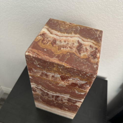 XL Onyx and Calcite Rectangle Light