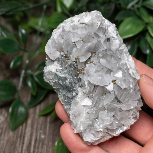 Bladed Mangano Calcite With Pyrite #4