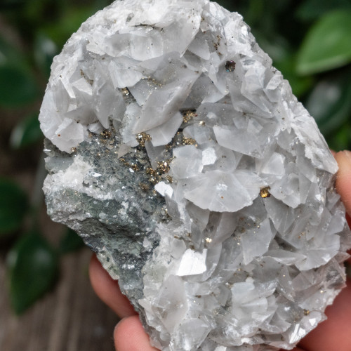 Bladed Mangano Calcite With Pyrite #4