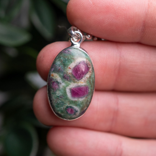 Ruby Fuchsite Pendant #1