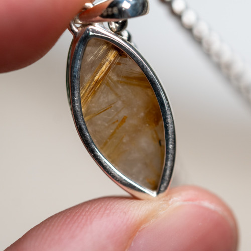 Rutile in Quartz Pendant #2