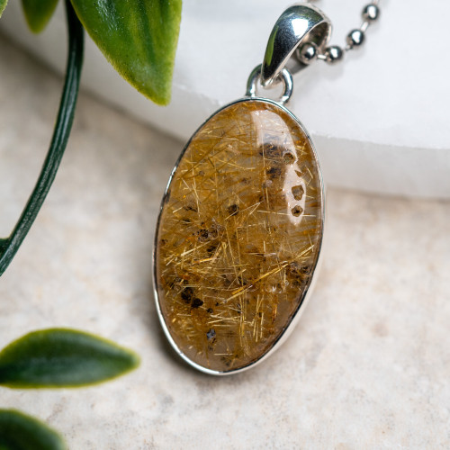 Rutile in Quartz Pendant #1