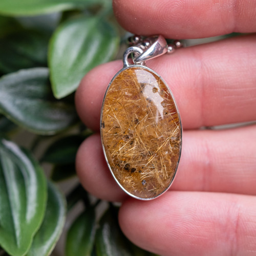 Rutile in Quartz Pendant #1