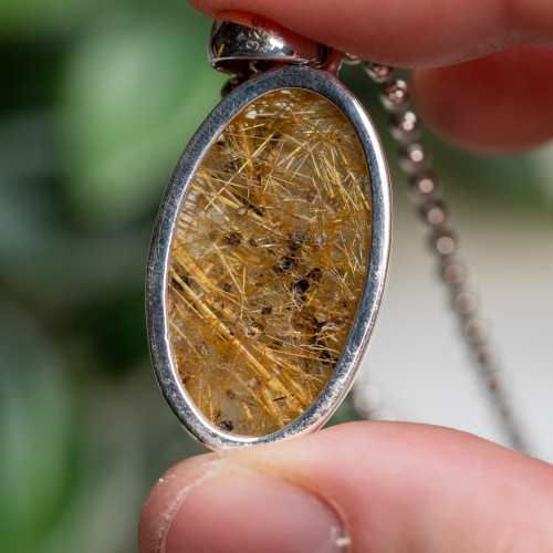 Rutile in Quartz Pendant #1