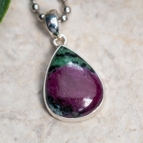 Ruby Zoisite Pendant #1