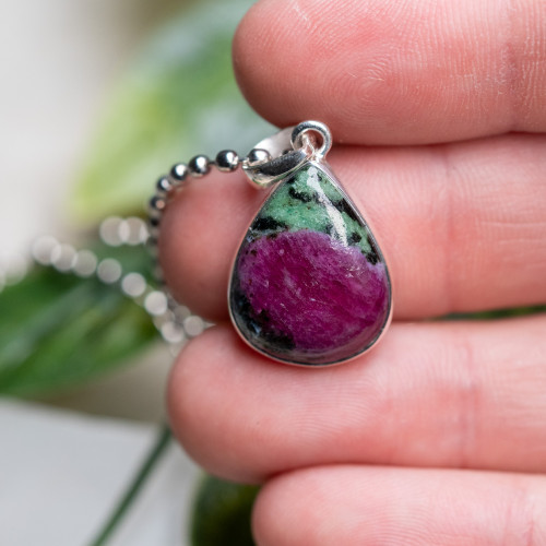 Ruby Zoisite Pendant #1