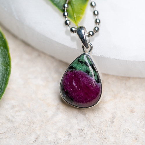 Ruby Zoisite Pendant #1