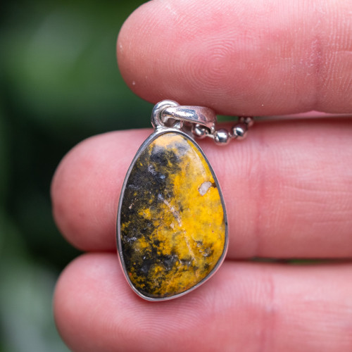 Bumble Bee Jasper Pendant #1