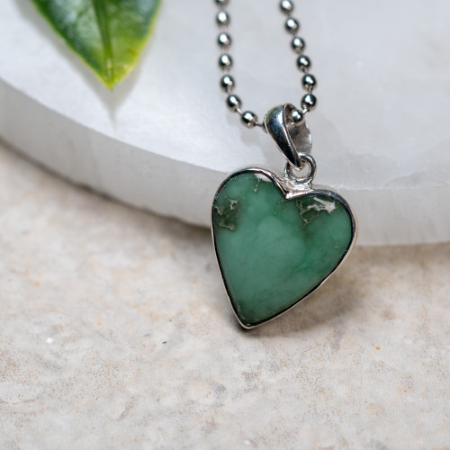 Variscite Heart Pendant #1
