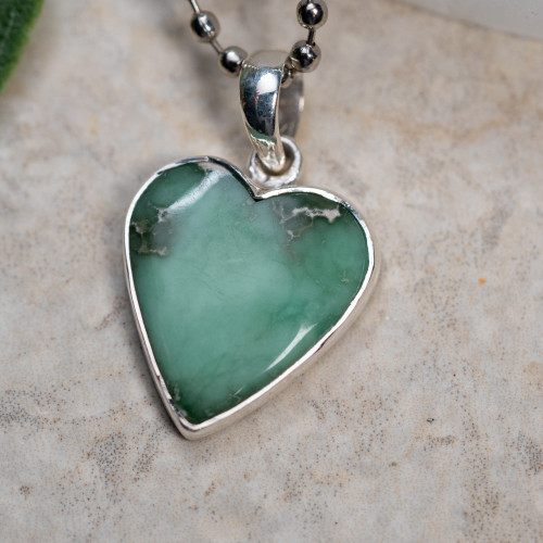 Variscite Heart Pendant #1
