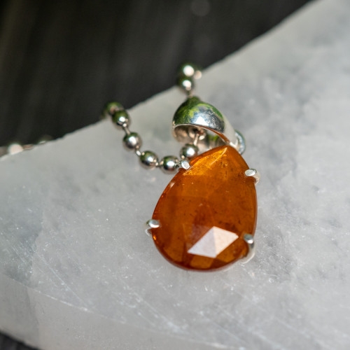 Orange Kyanite Pendant #2