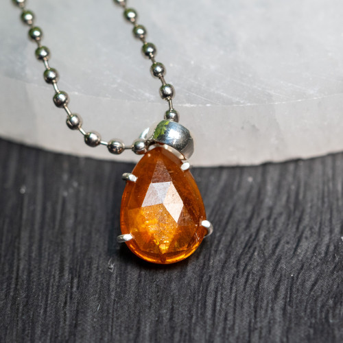 Orange Kyanite Pendant #2