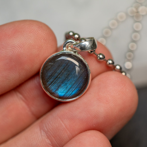 Labradorite Round Pendant #2