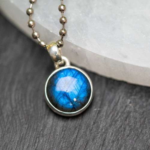 Labradorite Round Pendant #1