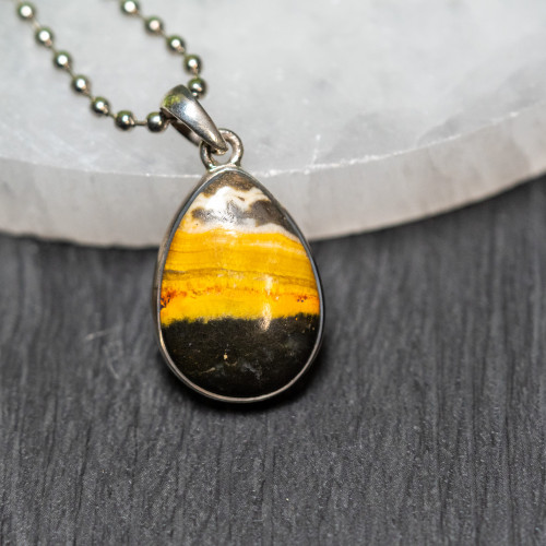 Bumble Bee Jasper Pendant #3