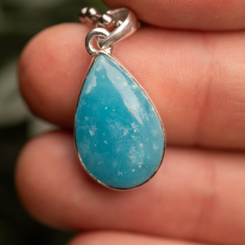 Blue Smithsonite Pendant #4