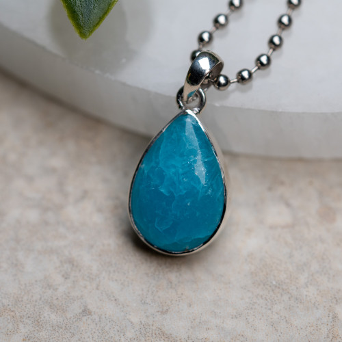 Blue Smithsonite Pendant #1