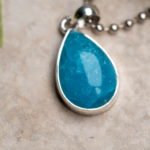 Blue Smithsonite Pendant #1