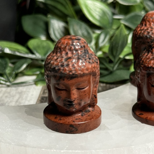 Mahogany Obsidian Buddha Head