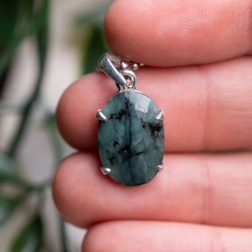 Facetted Emerald Pendant #2