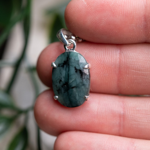 Facetted Emerald Pendant #2