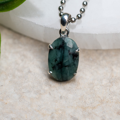 Facetted Emerald Pendant #2