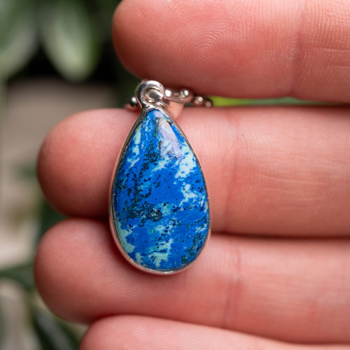 Chrysocolla and Azurite Pendant #2