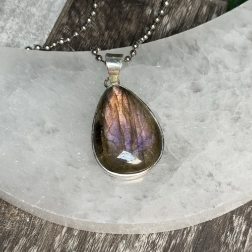 Purple Labradorite Pendant #1