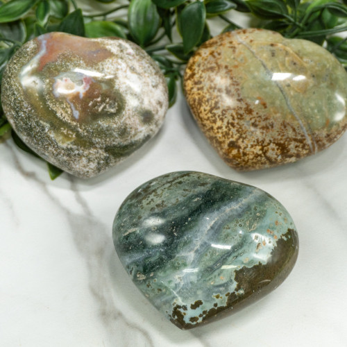 Ocean Jasper Medium Heart Random