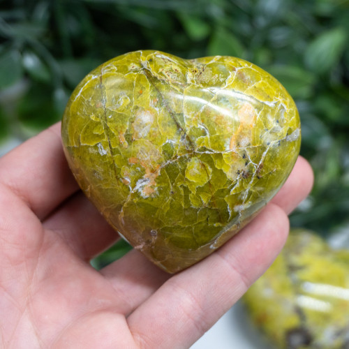 Green Opal Medium Heart Random