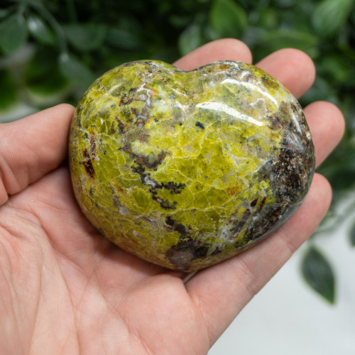 Green Opal Medium Heart Random