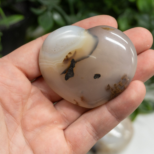 Dendritic Agate Medium Heart