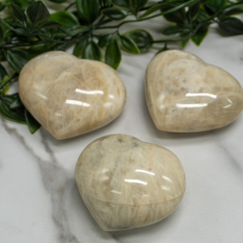 Moonstone Medium Heart Random